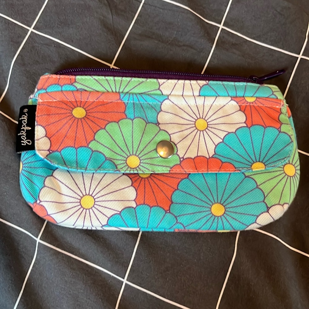 Yakpak floral zip pouch